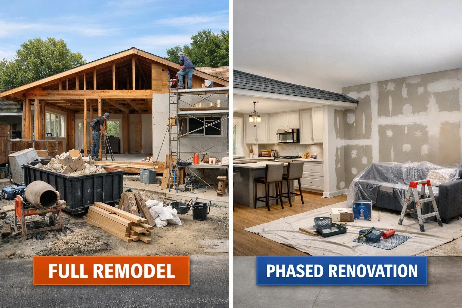 Full Home Renovation vs Room by Room: What Saves More?
